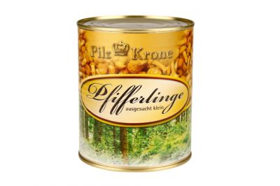 Pilzkrone Pfifferlinge ausgesucht klein 850ml (455g)