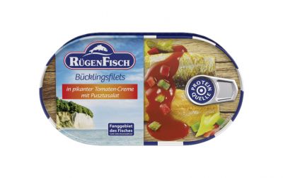 Rgen-Fisch Bcklings-Filets mit Pusztasalat (200g)