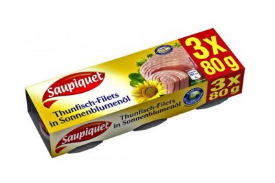 Saupiquet Thunfisch-Filets in Sonnenblumen-l (3x80g)