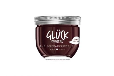 Glck Fruchtaufstrich Schwarzkirsche passiert (230g)