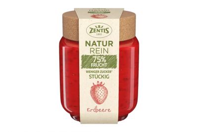 Zentis NaturRein 75% Frucht Erdbeere - stckig (200g)