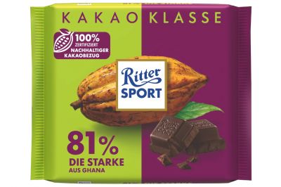 Ritter Sport 81 % Die Starke aus Ghana (100g)