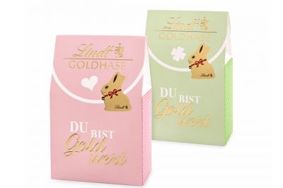 Lindt Du bist Gold wert GOLDHASE Tasche (153g)