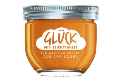 Glck Fruchtaufstrich Aprikose 30 % weniger Zucker (230g)