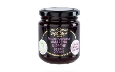 Wolfram Berge Original Tessiner Senfsauce Amarena Kirsche (200ml)