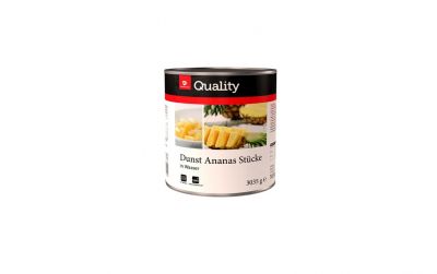 Transgourmet Quality Dunst Ananas Stcke in Wasser (3,035kg)