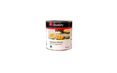 Transgourmet Quality Ananas Stcke im eigenen Saft (3,035kg)