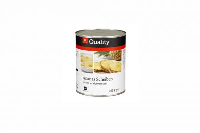 Transgourmet Quality Ananas Scheiben im eigenen Saft (3,05kg)
