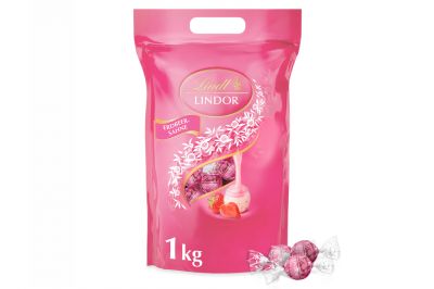 Lindt Lindor Kugel Beutel Erdbeer-Sahne (1kg)