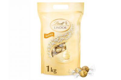 Lindt Lindor Kugel Beutel Wei (1kg)