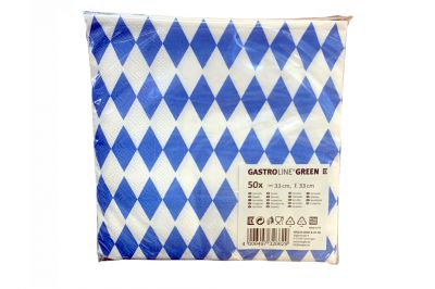 GastroLine Servietten 33x33 Bayernraute (50Blatt)