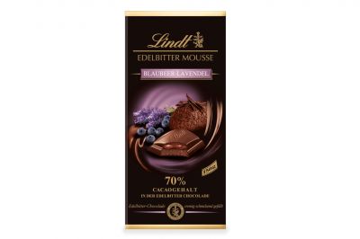 Lindt Edelbitter Mousse Blaubeer-Lavendel (150g)