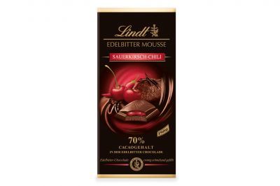 Lindt Edelbitter Mousse Sauerkirsch-Chili (150g)