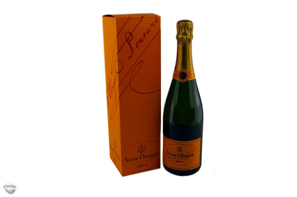 Veuve Clicquot Champagner Brut tr (0,75l) - Eberlein-Shop - Anlieferung in  Leipzig und Versand in Deutschland