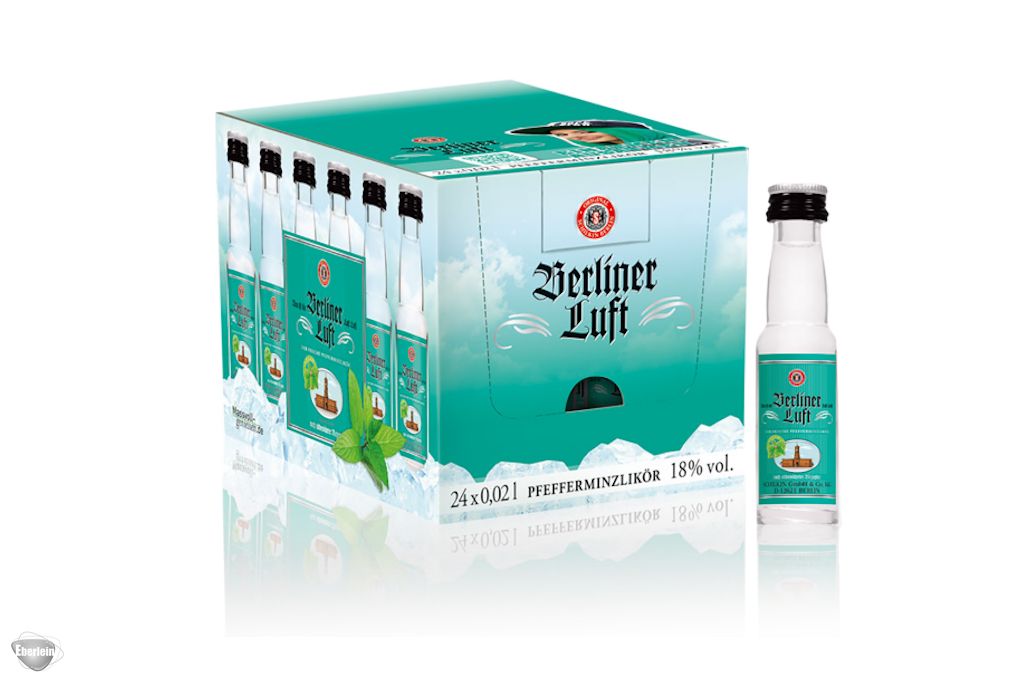 Kaufhaus Schilkin Berliner Luft Pfefferminzlikör in und Leipzig in vol Deutschland (24x20ml) - - Eberlein-Shop 18% Versand Anlieferung