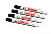 Snowmann White Board Marker schwarz (4Stk.)