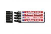 Edding 3300 Permanentmarker schwarz (4Stk.)