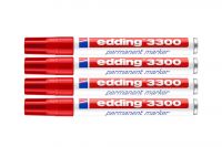 Edding 3300 Permanentmarker rot (4Stk.)