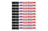 Edding 3000 Permanentmarker schwarz (10Stk.)