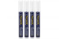 Securit Kreidemarker 2-6mm Set wei� wasserfest (4Stk.)