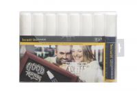 Securit Kreidemarker 7-15mm Set wei� wasserfest (8Stk.)