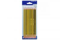 Staedtler Noris 122 Bleistift HB mit Radiertip (10Stk.)
