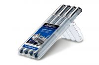 Staedtler Pigment Liner 308 Fineliner schwarz (4Stk.)