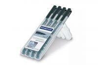 Staedtler Lumocolor Permanent Pen 318 Set 0,6 mm schwarz (4Stk.)