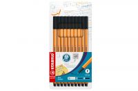 Stabilo Fineliner point 88 Etui schwarz (10Stk.)