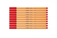 Stabilo Fineliner point 88 rot Set (10Stk.)