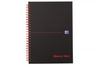 Oxford Collegeblock Black n´Red A5 kariert (70Blatt)
