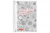 Brunnen Collegeblock Premium Student A4 Floral kariert (80Blatt)