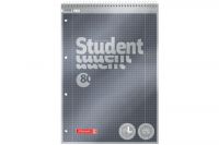 Brunnen Collegeblock Premium Student Spirale oben A4 kariert (80Blatt)