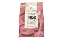 Callebaut Schokoladentropfen Kuvert�re N� RB2 ruby/ rosa 32,8 % (2,5kg)