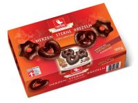 Weiss Herzen Sterne Brezeln Zartbitter (500g)