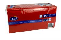 Duni Servietten 33x33 3-lagig rot 1x250 Blatt