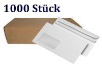 Briefumschläge DIN lang mit Fenster weiß 1000 Stück