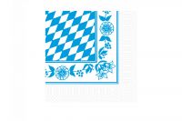 Duni Servietten 33x33 3-lagig Bayernraute (250Blatt)